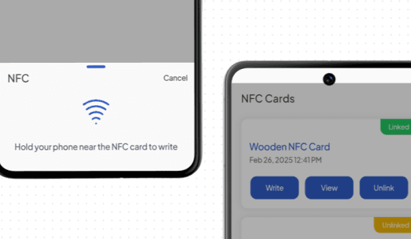 Built-in NFC Writer & Instant Sharing