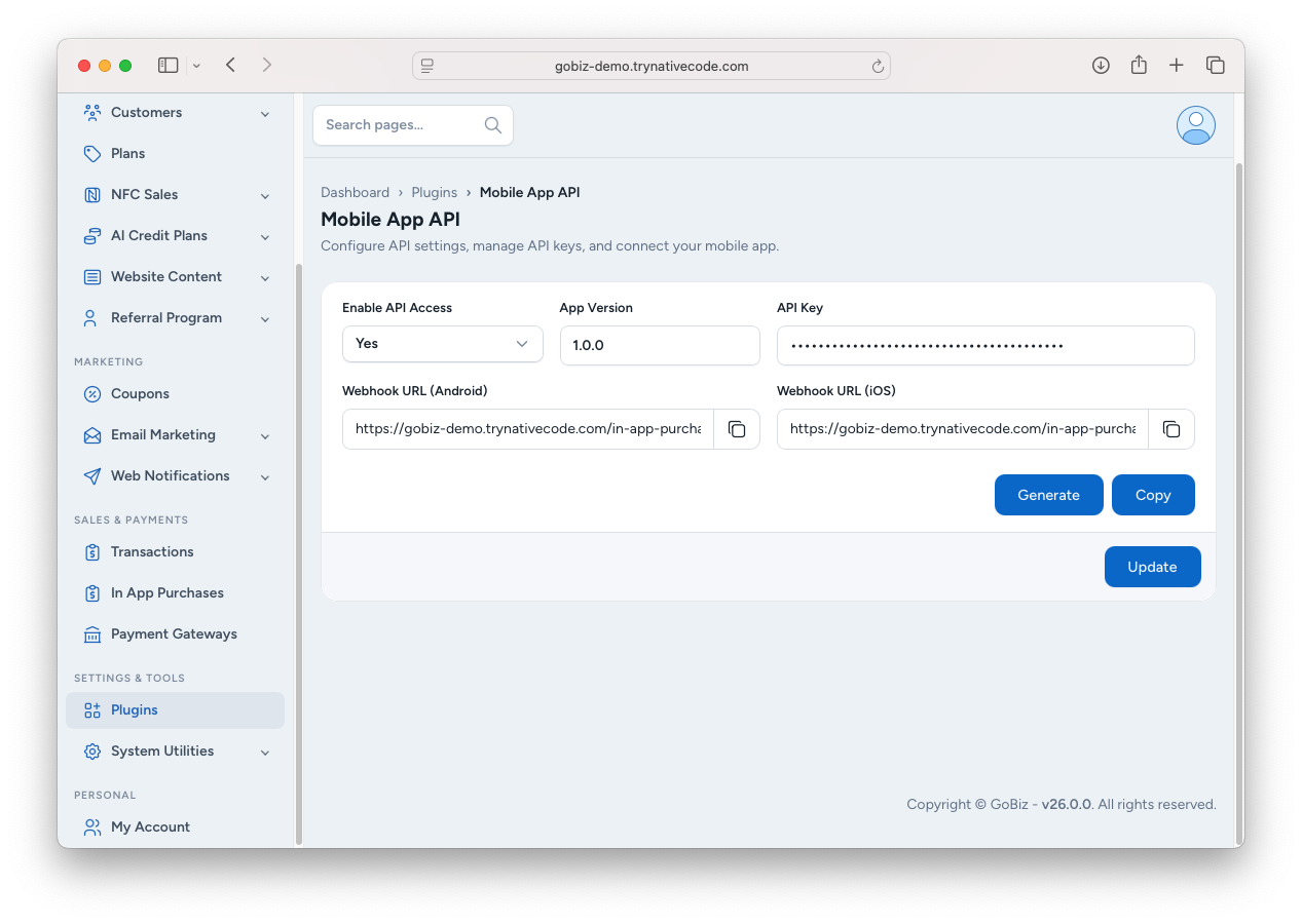 Gobiz_app_plugin_configuration