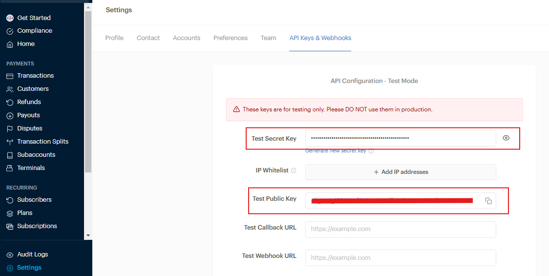 Paystack Installation