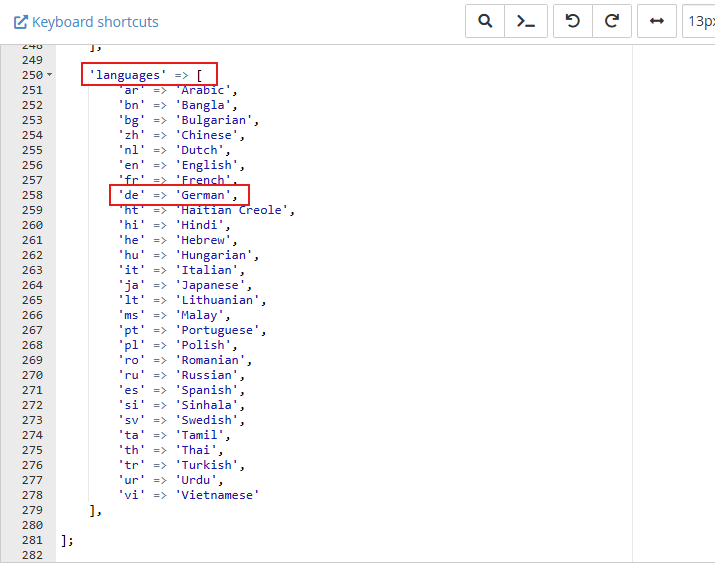 GoBiz Configuration File