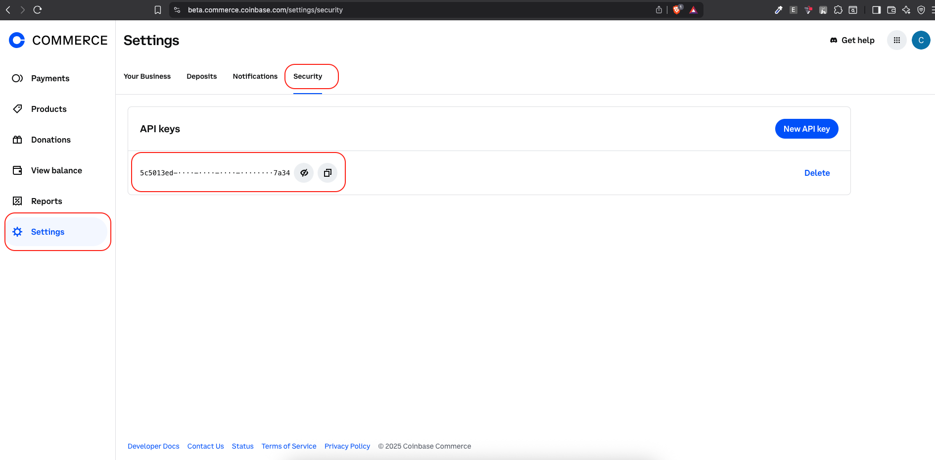 Coinbase API Keys
