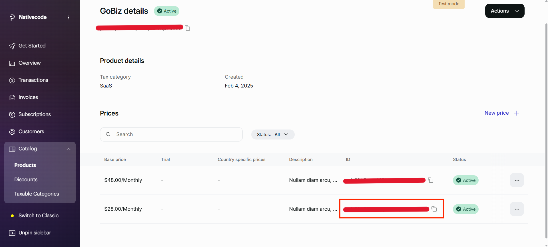 Paddle Client Token