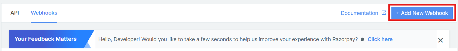 Razorpay Webhook Configuration